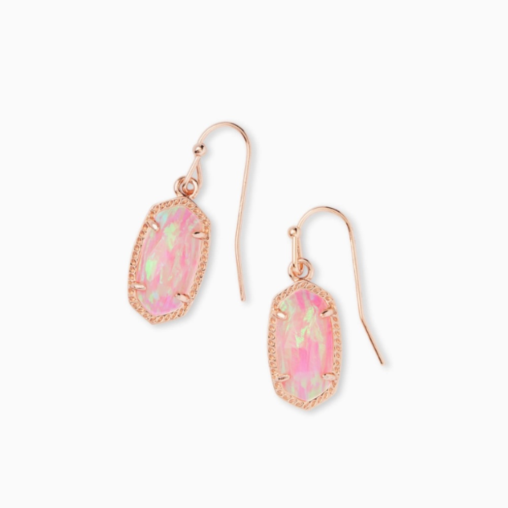 NWT Kendra Scott Earrings - Lee Rose Gold Earrings
